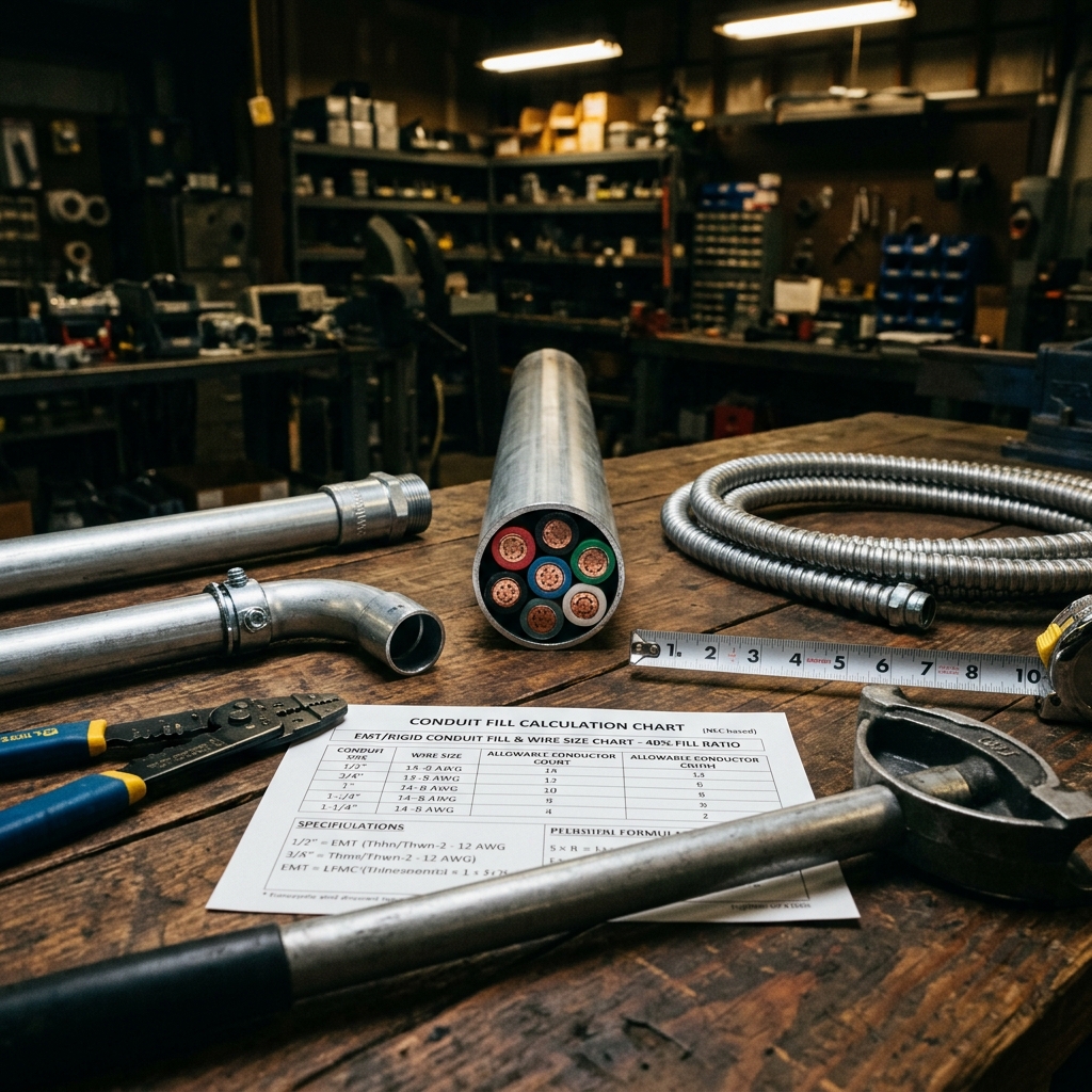 Conduit Fill &amp; Raceway Sizing: CEC Table 8 Explained